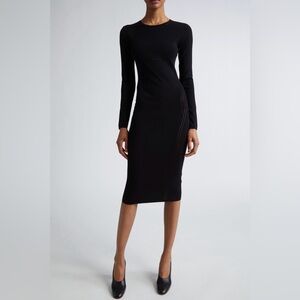 MaxMara Pointelle Body-con Sweater Dress. NWT.